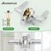 ANNFUZ Privacy Door Handle Without KeyInterior Door Lever with Emergency AccessReversible keyless Doorknob for Right Left SidePerfect for BathroomBedroomRestroomBrushed Nickel