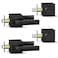 BAOLONG Deadbolt Lock and Door Knob SetExterior Door Lock Set Entry Door Locksets for Front Door Handle with Single Cylinder Deadbolts Keyed Alike 2 Pack Matte Black