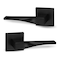 Berlin Modisch Sleek Series Dummy Lever Door Handle Pack of 2 NonTurning Single Side Pull Only Lever Set for Closet or French Doors Heavy Duty Iron Black Finish