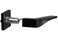 Berlin Modisch Sleek Series Dummy Lever Door Handle Pack of 2 NonTurning Single Side Pull Only Lever Set for Closet or French Doors Heavy Duty Iron Black Finish