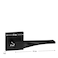 Berlin Modisch Sleek Series Dummy Lever Door Handle Pack of 2 NonTurning Single Side Pull Only Lever Set for Closet or French Doors Heavy Duty Iron Black Finish