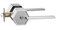 Berlin Modisch Zero Gravity Metro Series Entry Lever Door Handle Lock and Key Locking Lever Set for Front Door or Office Reversible Heavy Duty Satin Nickel Finish