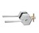 Berlin Modisch Zero Gravity Metro Series Entry Lever Door Handle Lock and Key Locking Lever Set for Front Door or Office Reversible Heavy Duty Satin Nickel Finish