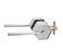 Berlin Modisch Zero Gravity Metro Series Entry Lever Door Handle Lock and Key Locking Lever Set for Front Door or Office Reversible Heavy Duty Satin Nickel Finish