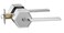 Berlin Modisch Zero Gravity Metro Series Entry Lever Door Handle Lock and Key Locking Lever Set for Front Door or Office Reversible Heavy Duty Satin Nickel Finish