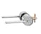 Berlin Modisch Zero Gravity Urban Series Entry Lever Door Handle Lock and Key Locking Lever Set for Front Door or Office Reversible Heavy Duty Satin Nickel Finish
