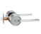 Berlin Modisch Zero Gravity Urban Series Entry Lever Door Handle Lock and Key Locking Lever Set for Front Door or Office Reversible Heavy Duty Satin Nickel Finish