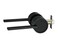 Berlin Modisch Zero Gravity Urban Series Passage Lever Door Handle NonLocking Lever Set for Hallway or Closet Doors Reversible Heavy Duty Iron Black Finish