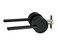 Berlin Modisch Zero Gravity Urban Series Passage Lever Door Handle NonLocking Lever Set for Hallway or Closet Doors Reversible Heavy Duty Iron Black Finish