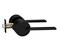 Berlin Modisch Zero Gravity Urban Series Passage Lever Door Handle NonLocking Lever Set for Hallway or Closet Doors Reversible Heavy Duty Iron Black Finish