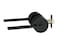 Berlin Modisch Zero Gravity Urban Series Privacy Lever Door Handle Easy to Open Locking Lever Set for Bedroom or Bathroom Reversible Heavy Duty Iron Black Finish