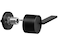 Berlin Modisch Zero Gravity Urban Series Privacy Lever Door Handle Easy to Open Locking Lever Set for Bedroom or Bathroom Reversible Heavy Duty Iron Black Finish