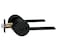 Berlin Modisch Zero Gravity Urban Series Privacy Lever Door Handle Easy to Open Locking Lever Set for Bedroom or Bathroom Reversible Heavy Duty Iron Black Finish