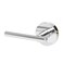 Designers Impressions Kain Design Polished Chrome Dummy Non Turning Euro Door Lever Hardware for Closet Doors Non Functioning