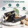 GOBEKOR 10 Pack Black Passage Lever Handle Interior Door Levers Hallway Closet Door Handles Straight Door Lock Keyless Square Lever Door Handles
