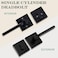 HISAFE Keyed Entry Door Handle with Single Cylinder Deadbolt Combo Keyed AlikeSame Keys Only Per Set Front DoorExterior Door Lever Lockset Matte Black 1 Set