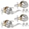 HOSOM 2 Pack Keyed Alike Front Door Lever Lockset with Single Cylinder Deadbolt Front Door Locksets with Wave Style Lever Front DoorExterior Door Knob with Lock and Deadbolt Satin Nickel