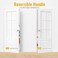 HOSOM Satin Nickel Entry Door Lever Interior Exterior Door Handle Wave Style Lever Door Handles with Lock and Key Keyed Doors Lock Knob 1 Pack