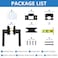 KAMOTA Passage Door Levers 6 Pack Black HeavyDuty Interior Door Handles Square NonLocking Door Locksets for Closets Hallways and Conference Rooms Left and Right Hand Reversible