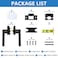 KAMOTA Passage Door Levers 6 Pack Black HeavyDuty Interior Door Handles Square NonLocking Door Locksets for Closets Hallways and Conference Rooms Left and Right Hand Reversible
