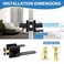 KAMOTA Passage Door Levers 6 Pack Black HeavyDuty Interior Door Handles Square NonLocking Door Locksets for Closets Hallways and Conference Rooms Left and Right Hand Reversible