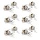 Knobonly 6 Pack Entry Lock with Single Cylinder Handleset Satin Nickel Keyed AlikeCombo Pack Wave Style Door Lever Lockset for Entrance Front BedBath Doors