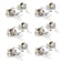 Knobonly 6 Pack Entry Lock with Single Cylinder Handleset Satin Nickel Keyed AlikeCombo Pack Wave Style Door Lever Lockset for Entrance Front BedBath Doors