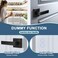 KNOBWELL 4 Pack Interior Black Door Handles Dummy Door Knobs NoFunctioning Lever Door Handle French DoorCloset LeftRight Handle