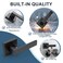 KNOBWELL 4 Pack Interior Black Door Handles Dummy Door Knobs NoFunctioning Lever Door Handle French DoorCloset LeftRight Handle