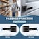 KNOBWELL 6 Pack Door Handles Matte Black Heavy Duty Interior Passage Door Handles for HallwayCloset Reversible for Left and RightNo Lock No Key