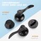 KNOBWELL Entry Lever Door Handle and Single Cylinder Deadbolt Set Keyed Alike Exterior Door Knob Lock with Deadbolt for Office and Home Security Mattle Black Front Door Lock Set 1 Pack