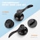 KNOBWELL Entry Lever Door Handle and Single Cylinder Deadbolt Set Keyed Alike Exterior Door Knob Lock with Deadbolt for Office and Home Security Mattle Black Front Door Lock Set 1 Pack