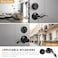 KNOBWELL Entry Lever Door Handle and Single Cylinder Deadbolt Set Keyed Alike Exterior Door Knob Lock with Deadbolt for Office and Home Security Mattle Black Front Door Lock Set 1 Pack