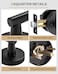 Lethato Matte Black Passage Door Handles Closet Door Handles BlackMatte Black Dummy Closet Handle Black Door Handle Passage for ClosetHallway1 Pack
