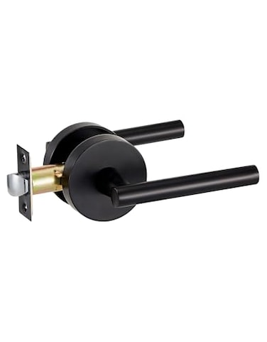 Lethato Matte Black Passage Door Handles Closet Door Handles BlackMatte Black Dummy Closet Handle Black Door Handle Passage for ClosetHallway1 Pack