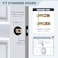LOQRON Wave Style Door Lever Passage Door Handle Keyless Interior Lever Reversible for LeftRight Handed for Hallway and Closet with Oil Rubbed Bronze Finish 1 Pack