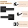 Probrico 8 Pack Matte Black Passage Levers for Hall and Closet Square Heavy Duty Interior Keyless Door Handles Reversible for Left Right Sided Doors