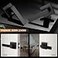 Probrico 8 Pack Matte Black Passage Levers for Hall and Closet Square Heavy Duty Interior Keyless Door Handles Reversible for Left Right Sided Doors
