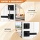 Probrico Flat Black Square Entry Levers Locksets and Single Cylinder Deadbolts Combination Set Heavy Duty Front Door Office Entrance Levers 3 Pack Keyed AlikeAll Same Keys
