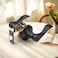 Probrico Oil Rubbed Bronze Door Handle Privacy Interior Door Handles Lever Wave Style Keyless Door Lever for Bedroom Bathroom 4 Pack