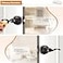 Probrico Oil Rubbed Bronze Door Handle Privacy Interior Door Handles Lever Wave Style Keyless Door Lever for Bedroom Bathroom 4 Pack