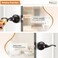 Probrico Oil Rubbed Bronze Door Handle Privacy Interior Door Handles Lever Wave Style Keyless Door Lever for Bedroom Bathroom 4 Pack
