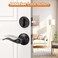 Probrico Oil Rubbed Bronze Entry Lever and Deabolt Sets Keyed Alike Drop Levers with Single Cylinder Deadbolts and Key Combo Pack Exterior Front Door Keyed Hardware 3 Pack