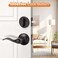 Probrico Oil Rubbed Bronze Entry Lever and Deabolt Sets Keyed Alike Drop Levers with Single Cylinder Deadbolts and Key Combo Pack Exterior Front Door Keyed Hardware 3 Pack