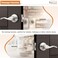 Probrico Passage Door Handles Brushed Nickel Interior Door Lever Wave Style Keyless Door Handles Closet Hallway Door Lever 4 Pack