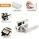 Probrico Satin Nickel Square Privacy Door Levers Lockset for Bedroom or Bathroom Keyless Door Locks 6 Pack