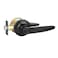 RAZCC Privacy Door Levers 1 Pack Matte Black Door Handles Bed and Bath Door Locksets Heavy Duty Keyless Interior Handles Reversible for Left Right Handed Doors