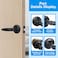 RAZCC Privacy Door Levers 1 Pack Matte Black Door Handles Bed and Bath Door Locksets Heavy Duty Keyless Interior Handles Reversible for Left Right Handed Doors