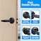 RAZCC Privacy Door Levers 1 Pack Matte Black Door Handles Bed and Bath Door Locksets Heavy Duty Keyless Interior Handles Reversible for Left Right Handed Doors