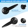 RAZCC Privacy Door Levers 1 Pack Matte Black Door Handles Bed and Bath Door Locksets Heavy Duty Keyless Interior Handles Reversible for Left Right Handed Doors